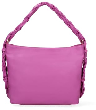 Gave Lux Schultertasche für Damen aus echtem Leder Made in Italy 31 x 26 x 12 cm GLX220716923FBG-PARENT, Helles Fuchsia