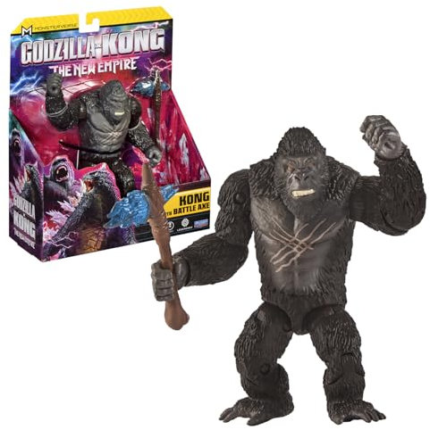 Giochi Preziosi Godzilla für Kong Das Neue Imperium - Kong Battle Scarred 15 cm artikuliert, sehr detailliert und Zubehör, für Kinder ab 4 Jahren, wie im Film