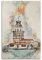 Poster mit Stadtgebäuden, Aquarell-Landschaft, Jungfrauenturm, Istanbul, Türkei, Poster, Kunst für Flur, Leinwanddrucke für Schlafzimmer, moderne Gemälde, Landschaft, hängbar, Poster, dekorative