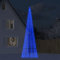 Homgoday Möbelbeleuchtung Weihnachtsbaum auf Fahnenmast 1534LED Blau 500 cm, LED-Lichterkette Lichterkette Außen Weihnachtsbaum Weihnachtsdekoration