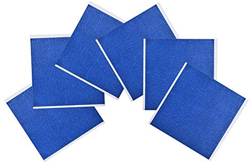 KIMISS 5 Stück Blaue Klebebandbögen für 3D-Drucker, 3D-Druckerbett, 140 X 140, Blau, 210 X 200 Mm, Krepp, Selbstklebendes Aufkleberband für 3D-Drucker-Heißbettteile, 3D-Drucker-Aufkleber