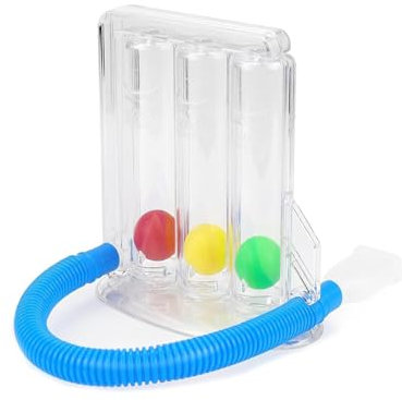 Bangbobi Appareil d'entraînement respiratoire avec Triple Ballon, système à 3 Chambres, Appareil d'orthophonie et de Test de la Fonction pulmonaire pour Une Meilleure Respiration.