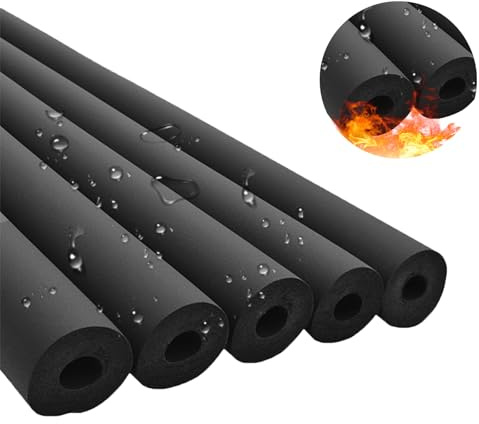 Rohrisolierung Kautschuk Isolierschlauch Wasserdichte Kautschuk Rohrisolierung Kleber 32 40 50mm Id, 9 15 ,20 30mm Dick Rohrisolierung Schaumstoff Für Rohrisolierunge Fitnessgeräte(ID 9mm x T 15mm x 2