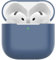 Nemteur Hülle für AirPods 4, Thin Schützende Silikon Case für AirPods 4th 2024 (USB-C) Skin Front LED Sichtbar Silicone Cover, Mitternachtsblau