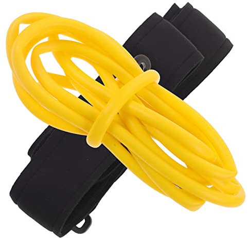 BESPORTBLE Kit de Cinturón de Entrenamiento Elástico para Natación Cuerda de Natación Cinturón de Natación Estático de Resistencia Banda Elástica Amarilla de 6 X 9 X 3 M