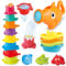 Badespielzeug Baby ab 1+ Jahre, 16 Stück Wasserspielzeug Kinder Badewannenspielzeug Schwimmbad Pool Spielzeug, Schimmelfreies Silikon Wasserspielzeug mit Spritztiere Boote Geschenk für 1 2 3 4 Jahre