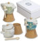 1 PZ lisbona barattolo a forma caffettiera moka 3 ass. bomboniera idea regalo segnaposto (11xh.12 cm)