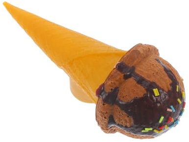 TOBBOMEY Realistic Ice Cream Cone Fridge Magnet Brown Magnetic Refrigerator Decoration for Kitchen and Office Locker Display Fake Dessert Prop