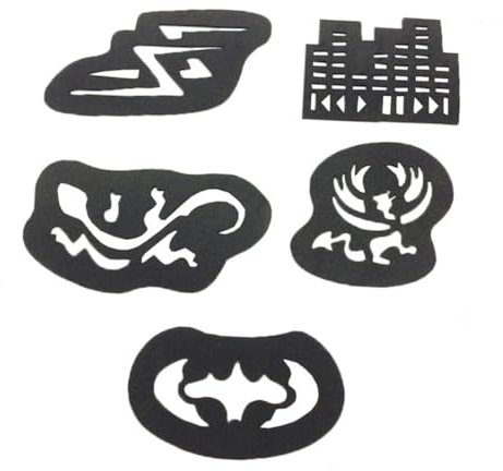 Beaupretty Haar Tattoo 25 Stück Schablonen Klebewerkzeuge Hautverträglicher Kleber Semi Permanente Glitzer Muster Für Geburtstage Festivals Geschenk