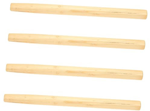 SEWOART Dauerhafte Hartholz-hackengriffe 4 Stück Ersatzgriffe Für Gartengeräte Schaufelteile Schaufel-ersatzgriff Holzgriff