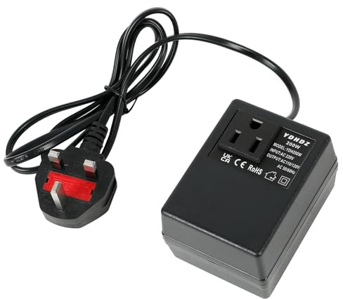 200W Step Down Power Voltage Converter Transformer,220/240V to 110V/120V Intelligent Efficient Adapter Travel Power Adapter for WIFI,POS Machine (200, Watts)