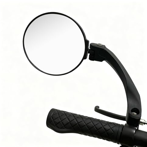 Fahrradspiegel für Lenker 18-26MM HD 360° Drehbar Fahrrad Einstellbar | Rückspiegel Konvexer Spiegel Rechts Universal Lenkerspiegel Reflektor, für E-bike MTB Rollstuhl Mountainbike