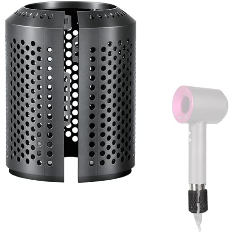 AABDTYYD Griglia di Protezione Esterna per Phon Dyson e per Asciugacapelli Dyson, Compatibile con Supersonic HD01/HD03/HD08/HD15, Design a Clip Facile da Pulire (Grigio)
