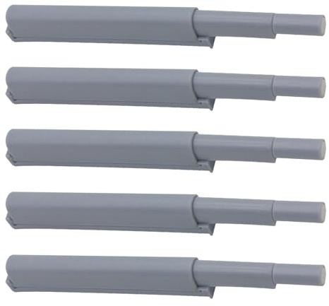BUGUUYO 5 Stück Teiliges Push to open Türdämpfer Magnet Abs Schranktürpuffer Soft close Türscharnier für Möbel Einfache Montage Geräuschdämpfend Geeignet für Küchen Büroschränke