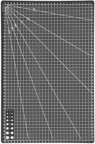 Alipis Tapis de Découpe A3 Double Face Antidérapant 45x30 Cm en Polypropylène Robuste pour Couture et Loisirs Créatifs, Planche à Découper Multifonction pour Scrapbooking et Fabrication
