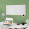 banjado® Magnettafel weiß - 78x37cm / Magnetwand aus Metall/Magnetpinnwand als Memoboard/Pinnwand Magnettafel Küche, Büro, Kinderzimmer inkl. 4 Magnete & Montageset