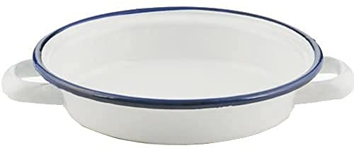 Ibili Plato Huevos 16 CM, Stainless Steel, Blanco Y Azul, 16 x 16 x 5 cm