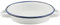 Ibili Plato Huevos 16 CM, Stainless Steel, Blanco Y Azul, 16 x 16 x 5 cm