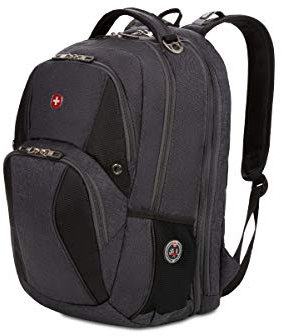 Swiss Gear SA1908 Slate Cement TSA Friendly ScanSmart Laptop Backpack - Fits Most 17 Inch Laptops and Tablets
