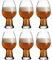 Luigi Bormioli Birrateque Set of 6 Wheat Weiss Glasses - 780ml / 78cl / 26 ½ oz - Craft Beer Style Design - Lead Free Crystal Glass - Break Free & Dishwasher Safe