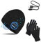 TAGVO Gorro Bluetooth V5.0 con Conjunto de Guantes con Pantalla táctil, Gorro de música inalámbrico de Punto cálido de Invierno con micrófono inalámbrico para Correr esquí Senderismo,Regalo Navidad