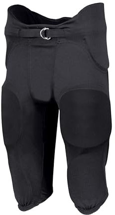 Russell Athletic Jungen Youth Integrated 7-Piece Pad Football Pant Hose, Stealth, X-Large