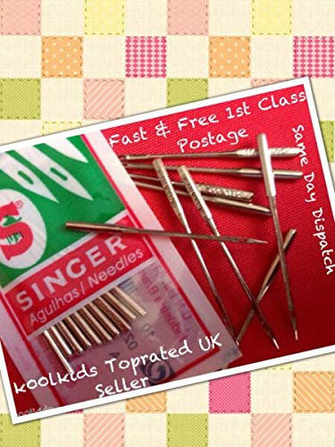 Panami Zubehör für Singer Nähmaschinennadeln, 10 Stück für neue Vintage-Haushaltsgröße 2020 11018 DIY für Nähmaschinen & Zubehör