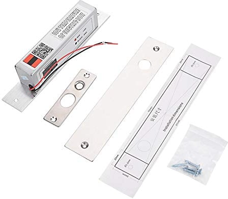 Cerradura de embutir eléctrica, MAGT Cerradura de cerrojo de embutir eléctrica Cerradura de perno de baja temperatura Modo NC para control de acceso de puerta
