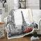 Tbrand Paris Stadt 3D Drucken Kuscheldecke EEiffelturm Flanell Fleecedecke Microfaser Grau Modern City Landschaft Decke Decke 150x200cm für Jungen Mädchen Kinder