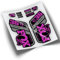 Aufkleber Gabel Fox 36 Performance 2021 zweifarbig WP430 Fuchsia