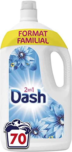 Dash 2-in-1 Flüssigwaschmittel, 70 Waschgänge (3,5 l), Luft, außergewöhnliche Frische, gründliche Reinigung, hergestellt in Frankreich