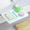 Bedshelfie Bedside Shelf for Bunk & Top Bunk, College Dorm Room Essentials, Loft Bed Accessories, Clip On Nightstand Snack Organizer, Floating Bed Side Table Tray Storage - Minimalist White Wood