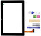 LADYSON Ersatzteil-Set für AOC U107 Tablet-PC, Touchscreen-Digitalisierer, Sensor, Vollglasscheibe, Ersatzteil-Set mit kostenlosen Werkzeugen