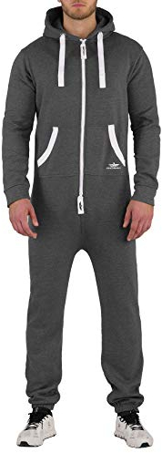 Finchman 21C13+ZWL FMJ18 Herren Jumpsuit Overall Onesie Dark Grey Gr. XL