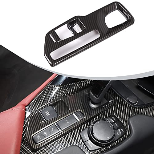 DIYUCAR ABS Carbon Fiber Car Central Control Shift Panel Cover Trim Stickers for Toyota GR Supra A90 2019-2022 Interior Accessories (Carbon Fiber)