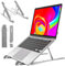 Soporte Portátil Aleación de Aluminio 10-17.3, 9 Ángulos Adjustable Elevador Portátil, Laptop Stand con Silicona Antideslizante, Refrigeración, Plegable para Portátiles Tableta Teléfono
