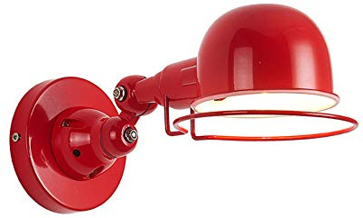 Industrielle Wandleuchte,Retro Doppelteil Teleskop Manipulator Wall Light Multi-direktionale 360-grad Einstellbar Wandleuchte Für Bauernhaus-Rot Kurz