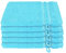 Schiesser Waschhandschuhset Milano - 5-teilig - 16 x 22 cm - Türkis
