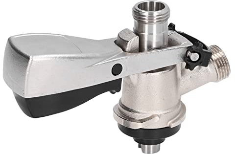 DEWIN G5/8 Accoppiatore per Fusti di Birra, Accoppiatore per Fusti di Birra di Tipo S Accessorio per la Produzione del Rubinetto del Distributore di Barili in Acciaio Inossidabile
