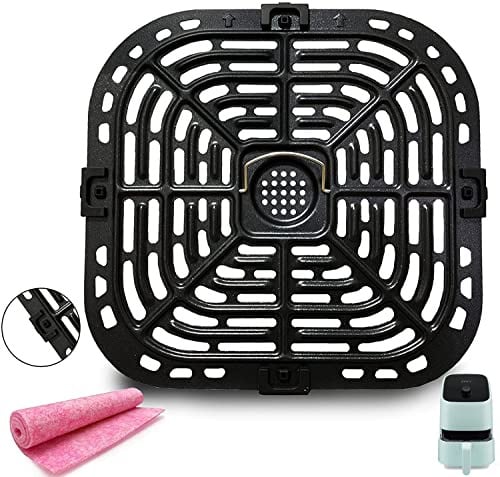 Air Fryer Grill Pan for Instants Vortex 2QT Mini Air Fryer Ofen, Premium Air Fryer Grill Crisper Plate, Air Fryer Grid Grid with Rubber Tabs for Instants 2QT Air Fryer Nonstick Dishwasher Safe