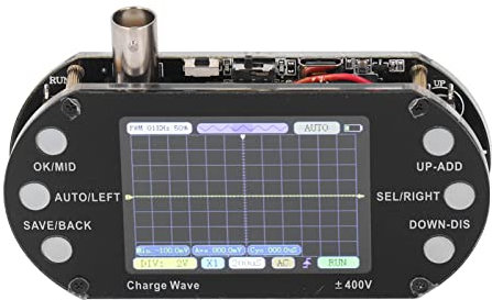 Oscilloscope Numérique Portatif LCD Oscilloscope Automobile Oscilloscope Numérique à Affichage TFT 2,4 Pouces 2,5 MHz