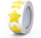 Gelb Sterne Aufkleber Rolle 2.5cm Klein Selbstklebende Sterne Etiketten Weihnachts Star Sticker belohnungsaufkleber Deko für Kinder Lehrer Business 500 Stück