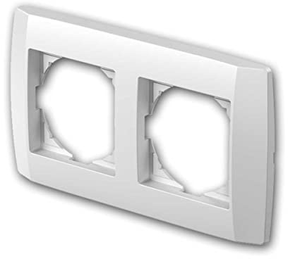 LOGIQ Rahmen, 2-fach, 164x93x12mm, Farbe weiß, für Quer- und Längsmontage geeignet