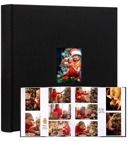 Fotoalbum mit 600 Taschen, 10 x 15 cm, mit Platz zum Schreiben, große Kapazität, 10 x 15 cm, für 600 horizontale und vertikale Fotos, Leineneinband, säurefreie Seiten, Fotobuch für Familie, Hochzeit,