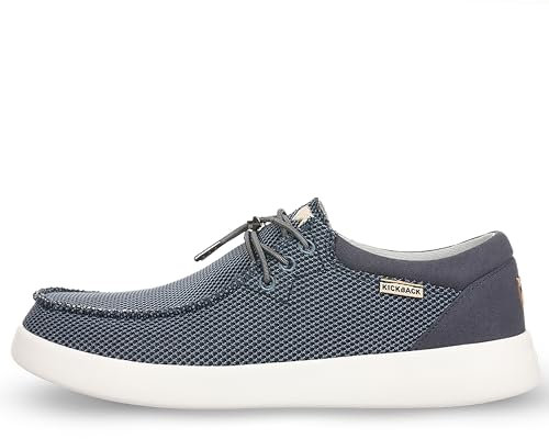 Kickback Haven Shoes - Mocassins pour Hommes - Couleur Blue - Chaussures légères à Lacets pour Hommes - Chaussures Confortables pour Hommes - Chaussures à Enfiler pour Hommes - Taille EU 40