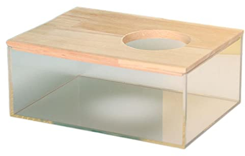 AWHAO Hamster Sandbad Behälter Badewanne für Rennmäuse, Frettchen, Chinchilla,