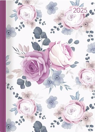 Lady Journal Midi Roses 2025 - Agende Lady Journal Midi 12 x 17 cm