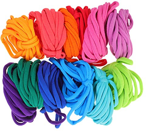 VILLFUL Braided Rope Replenishment Bag - 192 Non-Fading Loom Bands for Potholder Kits Perfect for DIY Crafts and Creative Projects