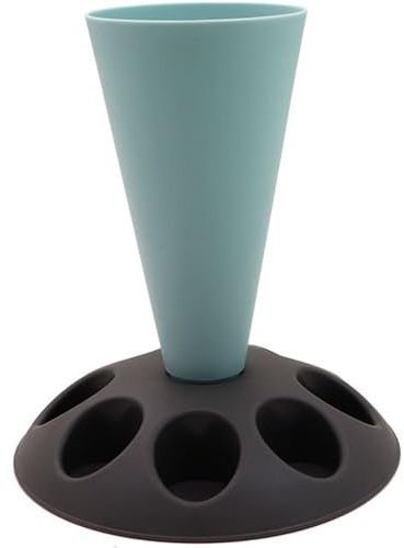 Piping Bag Stand, Pastry Bag Holder,Piping Bag Holder Stand Pastry Bag Stand Piping Bag Holder with 8 Slots Nozzles Holder, Plastic Pastry Bag Stand for Cake Decorating Kit, Baking Accessories
