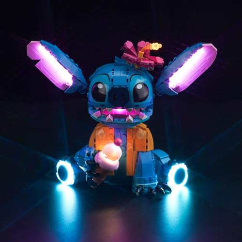 Kit de iluminación led decorativa compatible con Lego 43249 Stitch (sin modelo), juguetes creativos